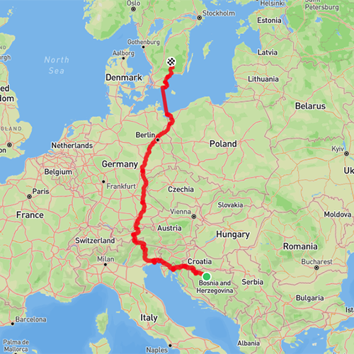 Bikepacking from the Balkans to Sweden